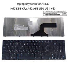 RU laptop Keyboard for ASUS K52 K52F K53S K53 N50 N53 K72 U50 G51 N51 N52 N53 G73 N61 N61W Russian keyboards New 0KN0-E02RU02124 2024 - buy cheap