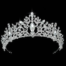 Tiaras And Crown HADIYANA Trendy Rhinestone Women Bridal Hair Accessories Fashion Party Hair Jewelry BCY8910 Corona Princesa 2024 - buy cheap