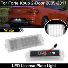 Lâmpada para placa de carro, 2 peças, luz branca para kia forte koup 2009-2017, alto brilho 2024 - compre barato