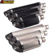 PHULEOVEO Universal 570mm 470mm 370mm Inlet 51mm Motorcycle Motorbike Scooter Exhaust Pipe Muffler Escape Demper Leak DB Killer 2024 - buy cheap