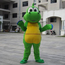 Cute Dragon Mascot Costume Green Soft Cosplay Party Game Set Adult Size Cartoon Character Mascot Costume Cheap Wholesale 2024 - buy cheap