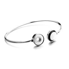 New Stainless Steel Snap Button Bracelets Mini 12mm Snap Bracelet Cuff Bangle for Women Couple Bracelets Snap Jewelry 2024 - buy cheap
