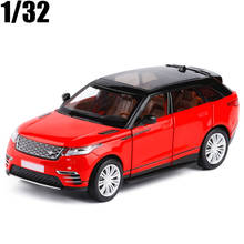 1:32 Scale VELAR SUV Alloy Car Model Toys Black Red Blue With Pull Back Muaical Flashing For Kids Toys Gifts Free Shipping 2024 - buy cheap