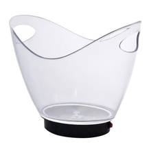 2L Ice Bucket Trough Champagne Beer Drinks Pail Cooler Acrylic Plastic Oval 2024 - buy cheap