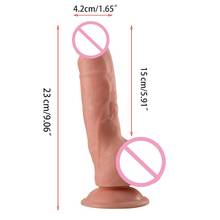 Dildo realista com ventosa, 10 estilos, brinquedo sexual adulto, flexível, para mulheres, homens, brinquedo sexual 2024 - compre barato