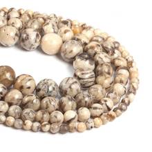 Natural semi preciosa pedra contas feldspato circular diy para fazer colares pulseiras e brincos para 4/6/8/10/12mm 2024 - compre barato