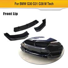 For G30 G38 Car Front Bumper Lip Spoiler for BMW 5 Series G30 G38 M Sport 2017 - 2019 Carbon Fiber 2024 - buy cheap