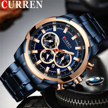 CURREN Fashion Man WristWatch Waterproof Chronograph Men Watch Military Top Brand Luxury Stainless Steel Sport Male Clock 8361 2024 - buy cheap