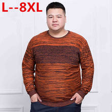 Suéter de lana para hombre, jerseys masculinos de estilo clásico y Simple, suéteres informales con estampado de Color, talla grande 10XL, 8XL, 6XL, 5X, Primavera 2024 - compra barato