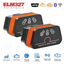 Elm327 obd2 scanner de leitura de código do carro, elm 327 obd 2 wifi icar2, auto scanner de diagnóstico para android/pc/ios, leitor de código 2024 - compre barato