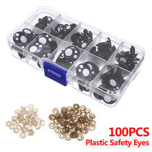 100pcs Plastic Safety Eyes For Doll Animal Soft Toy Making DIY Parts Accessories 8/10/12/14/16mm 2024 - buy cheap