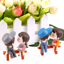 3Pcs/set DIY Mini Stool Couples Dolls Fairy Garden Miniatures Decor Terrarium Action Figures Figurine Micro Landscape 2024 - buy cheap