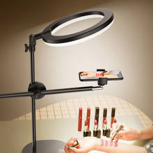 LED Selfie Ring Light Lamp With Tabletop Tripod For Photography Video Vlog Makeup Phone Holder Monopod Mount Bracket Stand NE060 2024 - buy cheap