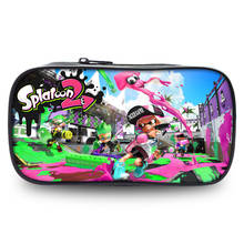 Splatoon 2-estuche de lápices con estampado 3D para niñas, bolso portátil para bolígrafos, organizador escolar para niños, billetera de maquillaje de dibujos animados 2024 - compra barato