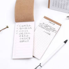 Creative Kraft Paper Memo Pads To Do List Kawaii Sticky Notes Notepads Notebook Cute Korean Stationery Office School Supplies 2022 - buy cheap