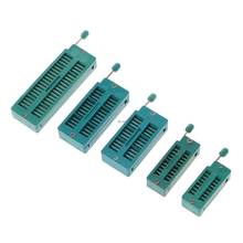 16 20 24 28 40 P Pin 2.54MM Green DIP Test Universal ZIF IC Socket Welding Type 2024 - buy cheap