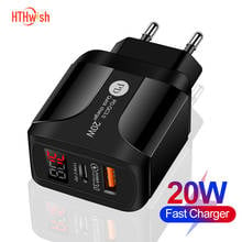 3.1A Quick Charge 3.0 LED Display 1 Ports USB Phone Charger Fast Charging For iPhone 11 Pro Samsung S20 Charger EU Wall Adapter 2024 - buy cheap