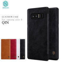 Nillkin Flip Case For Samsung Galaxy Note 8 Qin Series PU Leather Cover sFor Samsung Note 8 Case 2024 - buy cheap