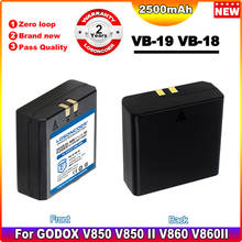 Bateria de bateria de 2500mah para flash godox v850 v850 ii v860 v860ii speedlite. original 2024 - compre barato