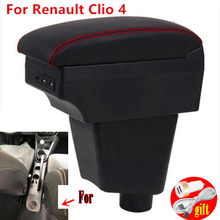 For Renault Clio 4 Captur Armrest For Renault Captur armrest box accessories Storage box cup holder ashtray USB LED 2015 2024 - buy cheap