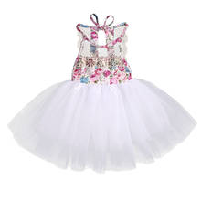 2018 NEW Toddler Baby Kids Girls Tulle Tutu Floral Dress Party Dresses Sundress summer sweet and fashion wild white sell well CH 2024 - buy cheap