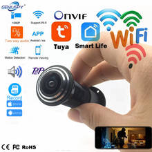 Tuya DC 5V Wireless HD 1080P Mini Door Camera Wifi Fisheye IP Camera Wide Angle Lens Network P2P On vif Peephole Home Security 2024 - buy cheap
