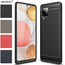 For Samsung Galaxy A42 5G Soft Silicone Bumper Cover A 42 A425G SM-A426B/DS SM A420B/DS Carbon Fiber Texture Fitted Phone Case 2024 - buy cheap