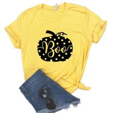 Boo Pumpkin halloween Print Women tshirt Cotton Hipster Funny t-shirt Gift Lady Yong Girl 6 Color Top Tee Drop Ship ZY-682 2024 - buy cheap