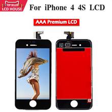 High Quality Mobile Phone Parts For Pantalla iPhone 4 4S LCD Touch Screen For iPhone 4S LCD Display Replacement with Gifts A1431 2024 - buy cheap