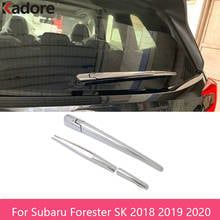 For Subaru Forester SK 2018 2019 2020 ABS Chrome Rear Window Wipers Cover Trims Car Tail Wiper Strip Exterior Accessories 2024 - buy cheap