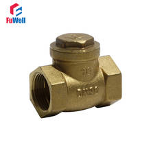 Brass Pipe Water Check Valve DN15/20/25 Brass Water Supply Pipe Check Valve 1/2'' 3/4'' 1'' Pipe Joint Accessory Fitting Valve 2024 - buy cheap