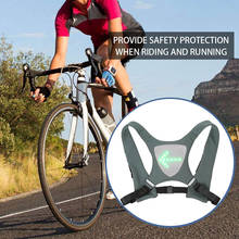 Chaleco de ciclismo inalámbrico con luz LED, bolsa de seguridad para bicicleta de montaña, reflectante, con Remo 2024 - compra barato