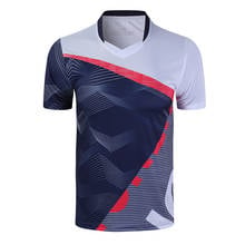 Camiseta esportiva para homens e mulheres, camiseta respirável para corrida e ginástica, tênis de mesa com estampa livre 2024 - compre barato