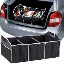 Carro dobrável caixa de armazenamento preto tronco do carro tecido não-tecido caixa de armazenamento de viagem ferramentas de piquenique caixa de armazenamento automático para acessórios do carro 2024 - compre barato