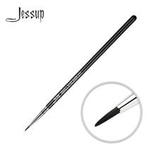 Jessup Eyeliner Brush Professional Makeup Brush Black/Silver Synthetic Bristle Cosmetics Make Up Brush SMALL EYELINER-211 2024 - buy cheap
