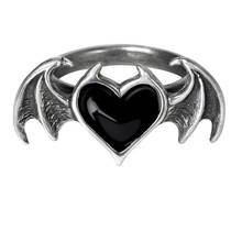 Gothic Heart Wing Rings For Women Hip Hop Punk Devil Wings Ring Party Halloween Ring Vintage Jewelry Bague Gits 2024 - купить недорого