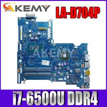 Akemy BDL50 LA-D704P для HP 15-AY 15-be Материнская плата ноутбука R7M1-70 2 ГБ i7-6500U 858868-601 858868-501 858868-001 2024 - купить недорого