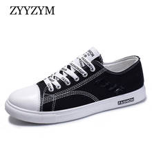 Men Canvas Shoes 2021 Spring Summer Lace-Up Unisex Classic Style Breathable Student Fashion Sneakers Men's Vulcanized Shoes 2024 - buy cheap