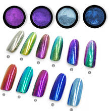 1g Mirror Nail Glitter Colorful Pigment Powder Dust Magic Mirror Metallic Nail Chrome Pigment Dust DIY Nail Art Decorations 2024 - buy cheap