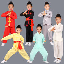 Fantasia kung fu tradicional chinesa para homens e mulheres, conjunto de roupa infantil para palco, uniforme para meninos e meninas 2024 - compre barato