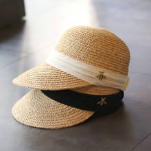 Sombrero octogonal de rafia para mujer, sombrero octogonal con cinta de paja para primavera y verano, 202101-YZ 2024 - compra barato