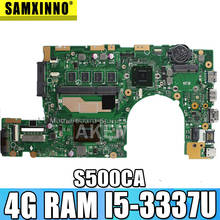 Akmey S400CA Laptop motherboard For Asus VivoBook S500CA S400C S500C original mainboard 4GB-RAM I5-3317U 2024 - buy cheap