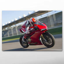 Спортивный велосипед Ducati 1299 Panigale S гоночный мотоцикл Холст Плакаты и принты настенная живопись для декора гостиной 2024 - купить недорого
