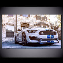 Fords Mustang Shelby GT350, мышечный автомобиль, спортивный автомобиль, обои, плакаты, настенное искусство, фотообои для гостиной, Декор 2024 - купить недорого