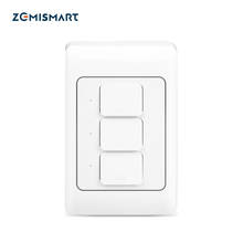 Zemismart WiFi Wall Push Light Switch Work with Alexa Google Home Enable Tuya Smart Life APP Control US 1 2 3 Gangs 2024 - buy cheap