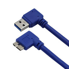 30cm 90 degree right angled Micro B USB 3.0 Data Sync Charging Short Cable for USB3.0 Mobile hard disk 2024 - buy cheap