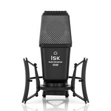 Micrófono de condensador profesional ISK S550, estructura totalmente de metal con montaje de choque, para estudio de grabación/Sala en vivo/escenario de rendimiento 2024 - compra barato