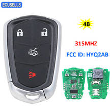 3+1 / 4 Button Smart Remote Key Fob for Cadillac CTS ATS XTS Escalade ESV 315MHz FCC: HYQ2AB 2024 - buy cheap