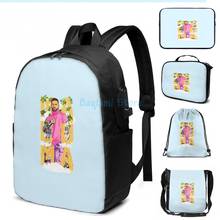 Забавный рюкзак с графическим принтом Maluma(3) с USB-зарядкой, мужские школьные сумки, женская сумка, дорожная сумка для ноутбука 2024 - купить недорого
