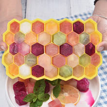 Bandeja de nido de abeja para hacer cubitos de hielo, molde de silicona con forma creativa de rayo, para Bar, fiesta, frío, accesorios de cocina, 37 Unidades 2024 - compra barato